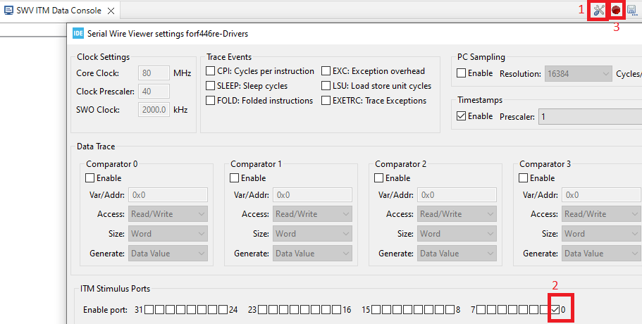 SWV configuration